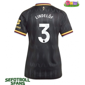 Aston Villa Victor Lindelof #3 Bortatröja Kvinnor 2026-27 Kortärmad